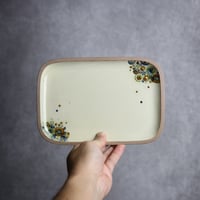 長角皿 中 シャボン やちむん 陶器 一翠窯:7021002