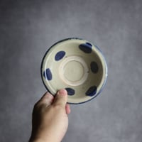 4寸ワンブーS2 呉須釉 点打 やちむん 陶器 北窯 松田米司工房:7003013