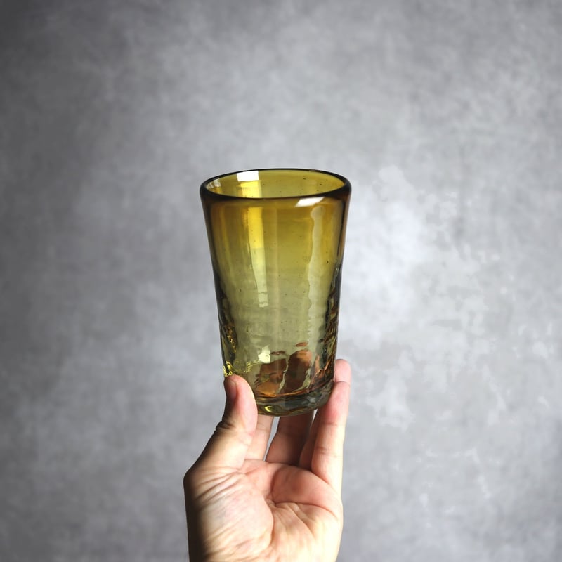 ノーマルグラス大 ブラウン 琉球ガラス ガラス工房 清天:7102039