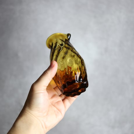 みなも徳利 ブラウン 琉球ガラス 工房清天:7102020