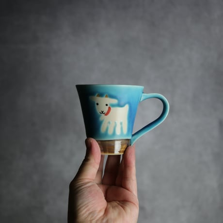 アニマルマグ ヤギ19 やちむん 陶器 アトリエクッチャネ:7026040