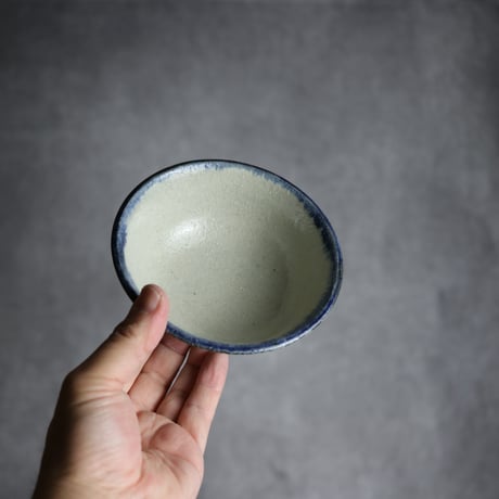 4寸マカイ2 呉須釉 唐草 やちむん 陶器 榮一工房:7013035