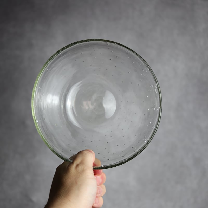 気泡ボウル 小 クリア 琉球ガラス 工房清天:7102005 | MADE IN