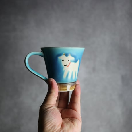 アニマルマグ ヤギ15 やちむん 陶器 アトリエクッチャネ:7026040