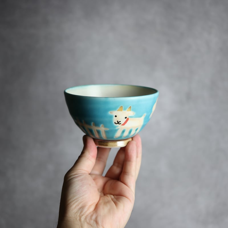 矢板緑　キツネ　お茶碗 SNOOPY 茶屋 オンラインストア-SNC 波佐見焼お茶碗 緑-