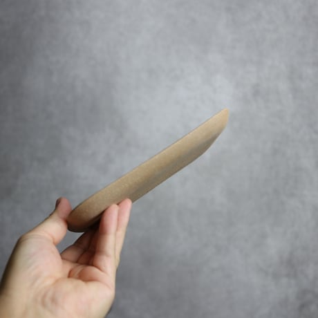 長角皿 小 呉須丸紋 やちむん 陶器 一翠窯:7021001