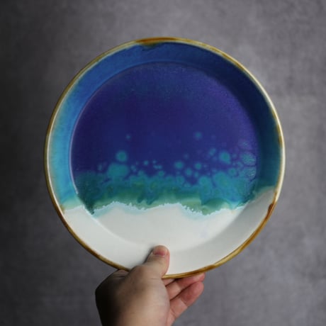 大皿A ラグーン やちむん 陶器 アトリエクッチャネ:7026003