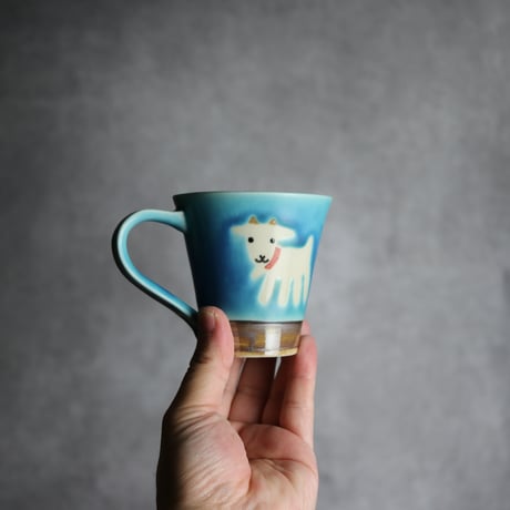 アニマルマグ ヤギ19 やちむん 陶器 アトリエクッチャネ:7026040