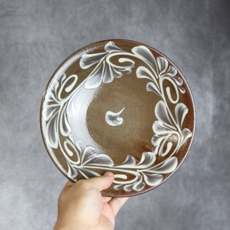 7寸皿  白いっちん やちむん 陶器 陶眞窯:7001125