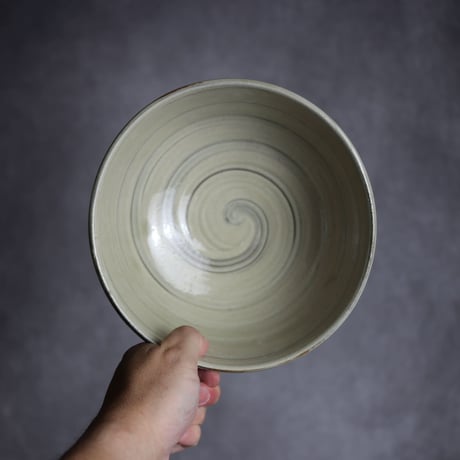 6寸鉢S3 呉須釉 点打 刷毛目 やちむん 陶器 北窯 松田米司工房:7003036