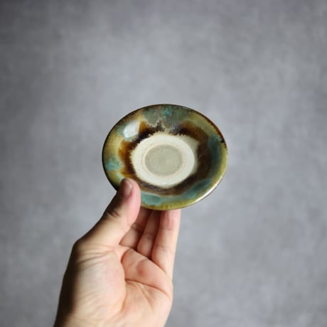 3寸皿S3 三彩 掛釉 やちむん 陶器 北窯 松田米司工房:7003001