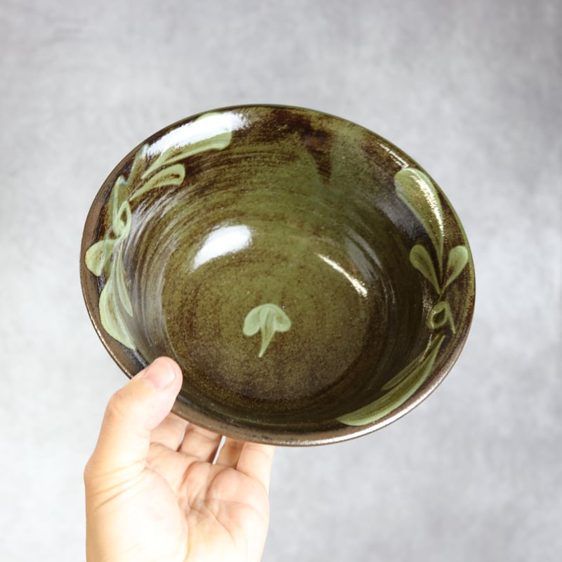 6寸マカイ そばマカイ 呉須白いっちん やちむん 陶器 陶眞窯:7001061