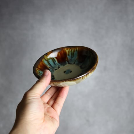 小鉢2 三彩紋 やちむん 陶器 エドメ陶房:7201001