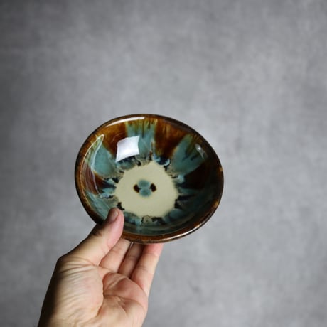 小鉢1 三彩紋 やちむん 陶器 エドメ陶房:7201001