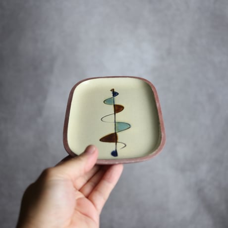 長角皿 小 ゆらぎ やちむん 陶器 一翠窯:7021001