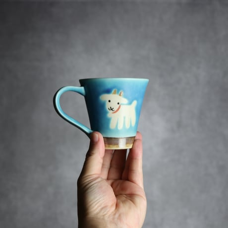 アニマルマグ ヤギ13 やちむん 陶器 アトリエクッチャネ:7026040