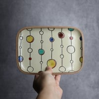 長角皿 中 赤絵 ボンボン やちむん 陶器 一翠窯:7021018