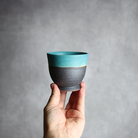 裾付き湯呑S1 ペルシャ釉 やちむん 陶器 陶と厨子甕 ひ窯:7029039