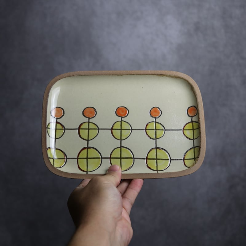 長角皿 中 チェルシー やちむん 陶器 一翠窯:7021002 | MADE IN 長角皿 中 チェルシー やちむん 陶器 一翠窯:7021002 | MADE IN