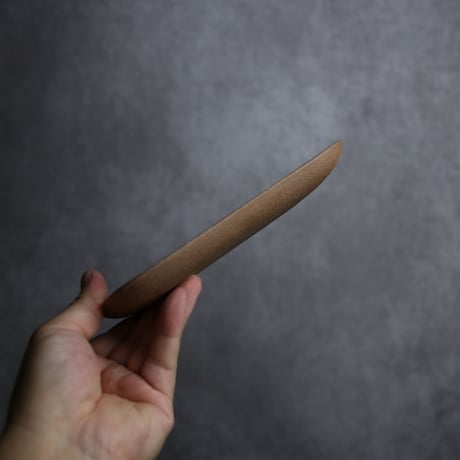 長角皿 小 サンディー オーグスヤーに呉須の点 やちむん 陶器 一翠窯:7021001