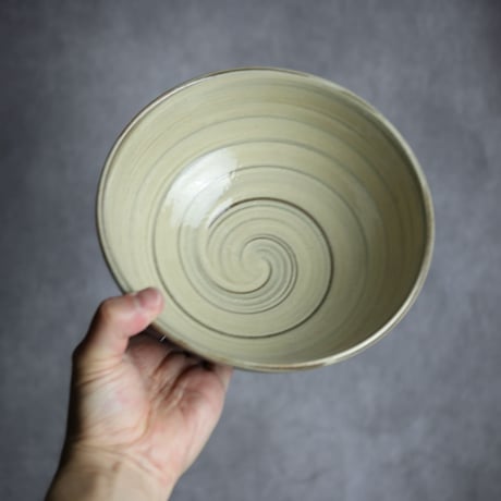 6寸鉢S2 呉須釉 点打 刷毛目 やちむん 陶器 北窯 松田米司工房:7003036