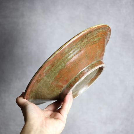 9寸皿S1 三彩 点打 やちむん 陶器 北窯 松田米司工房:7003030