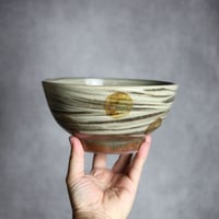 6寸鉢S3 飴釉 点打 刷毛目 やちむん 陶器 北窯 松田米司工房:7003036