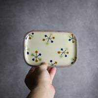 長角皿 小 ランタナ やちむん 陶器 一翠窯:7021001