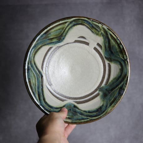 専用❗️やちむん　北窯　沖縄　中皿　宮城　新品　陶器　呉須　茶色　松田　7寸　4枚 やちむん 民藝 読谷山焼 北窯 宮城正享 7寸皿 中皿 呉須唐草 : おまめ