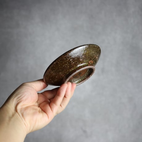 4寸皿 唐草 青 緑 やちむん 陶器 陶芸こまがた:7006080