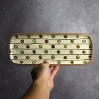 長角皿 長 ガーランド マル やちむん 陶器 一翠窯:7021004