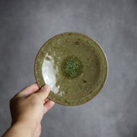 5寸リム皿S1 灰釉 やちむん 陶器 仁陶器工房:7023016