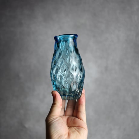 みなも徳利 水色 琉球ガラス 工房清天:7102018