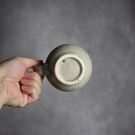 コーヒーカップ小1 緑釉 やちむん 陶器 榮一工房:7013086