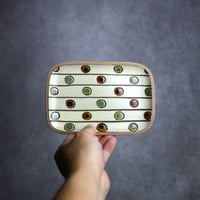 長角皿 小 ガーランド マル やちむん 陶器 一翠窯:7021001