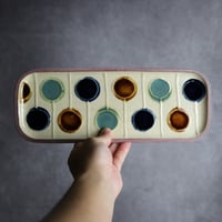 長角皿 長 バルーン やちむん 陶器 一翠窯:7021004