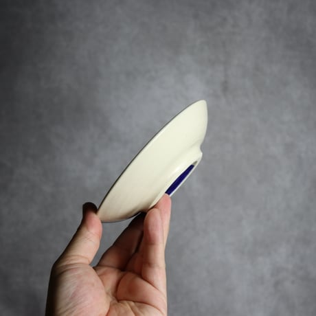 4寸皿 呉須釉 唐草 やちむん 陶器 高江洲陶磁器:7205003