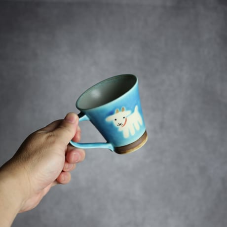 アニマルマグ ヤギ13 やちむん 陶器 アトリエクッチャネ:7026040