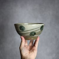 5寸鉢S4 呉須釉 点打 刷毛目 やちむん 陶器 北窯 松田米司工房:7003035
