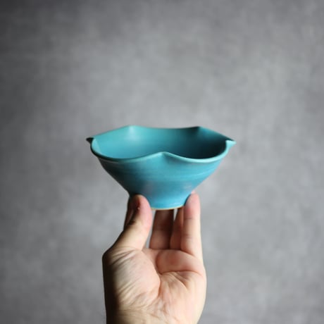 トルコ輪花鉢S2 やちむん 陶器 仁陶器工房:7023047