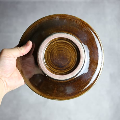 6寸皿1 三彩 飛鉋 点打 やちむん 陶器 北窯 宮城正享工房:7005006