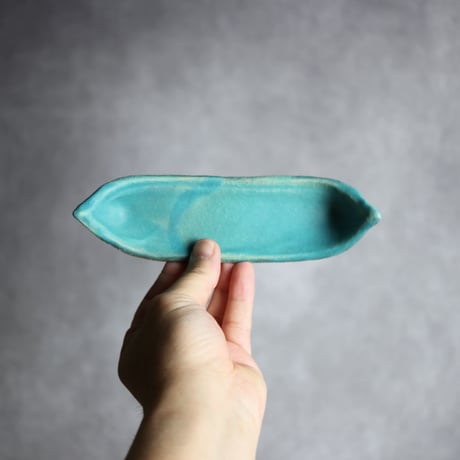 舟形板皿S1 ペルシャ釉 やちむん 陶器 陶と厨子甕 ひ窯:7029044