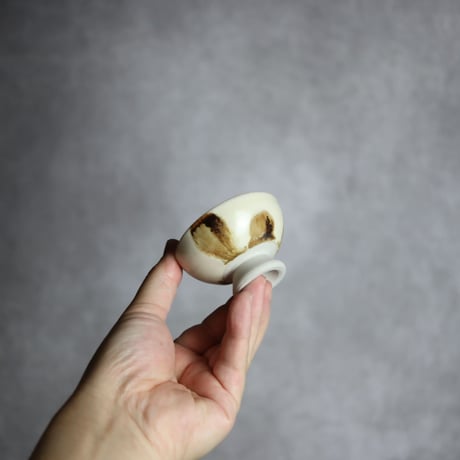 ぐい呑S1 飴釉 点打 やちむん 陶器 拓美窯:7203028