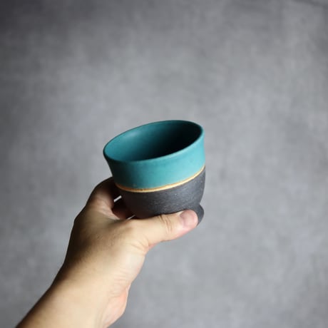 裾付き湯呑S2 ペルシャ釉 やちむん 陶器 陶と厨子甕 ひ窯:7029039
