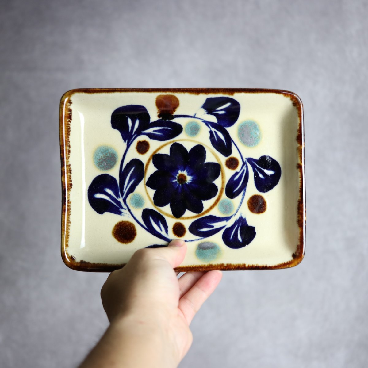 やちむん　エドメ陶房　22cm平皿2枚 エドメ陶房 (沖縄 陶器) - miyagiya onlineshop (公式)