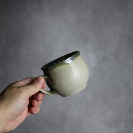 コーヒーカップ小1 緑釉 やちむん 陶器 榮一工房:7013086
