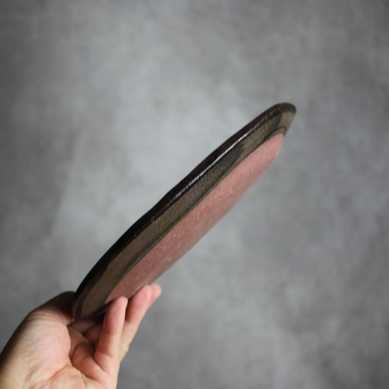 オーバルリム皿S1 孔雀 やちむん 陶器 sui:7022056 | MADE IN OKIN