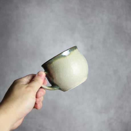 コーヒーカップ小1 緑釉 やちむん 陶器 榮一工房:7013086