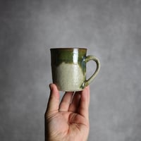マグカップ1 緑釉 飛鉋 やちむん 陶器 榮一工房:7013086
