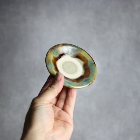 3寸皿S3 三彩 掛釉 やちむん 陶器 北窯 松田米司工房:7003001